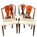 Set of Four Hepplewhite Side Chairs