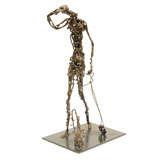 Intricate Signed Sculpture In The Style Of Giacometti