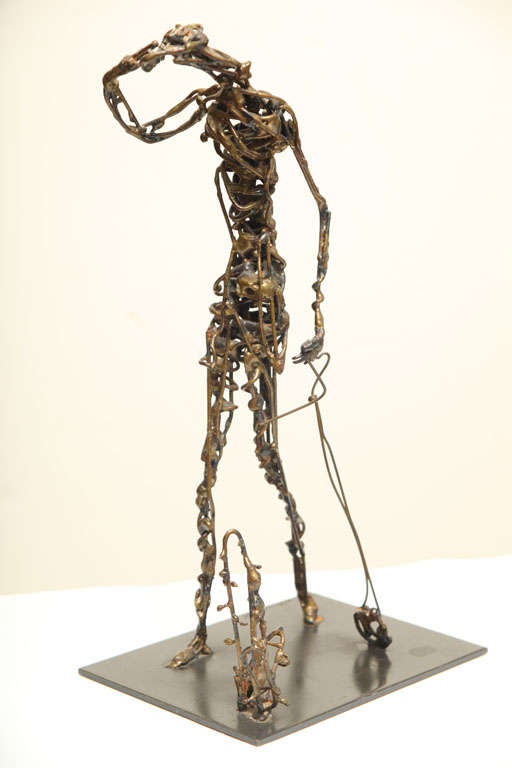 Intricate Signed Sculpture In The Style Of Giacometti at ...
