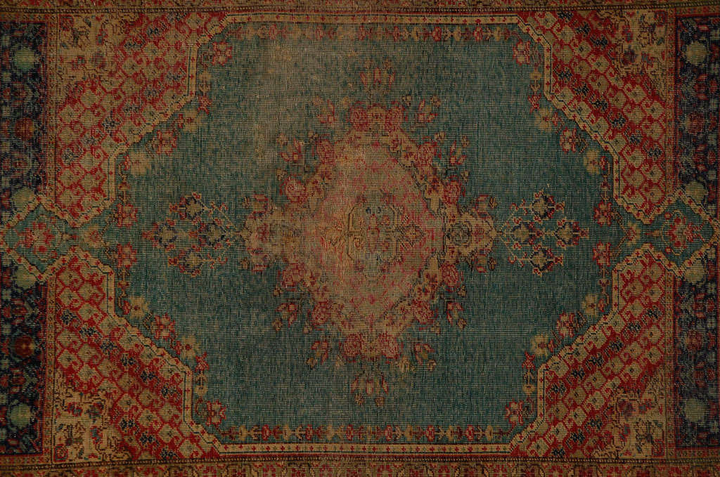 Antique Turkish Kysari Rug In Good Condition For Sale In West Hollywood, CA