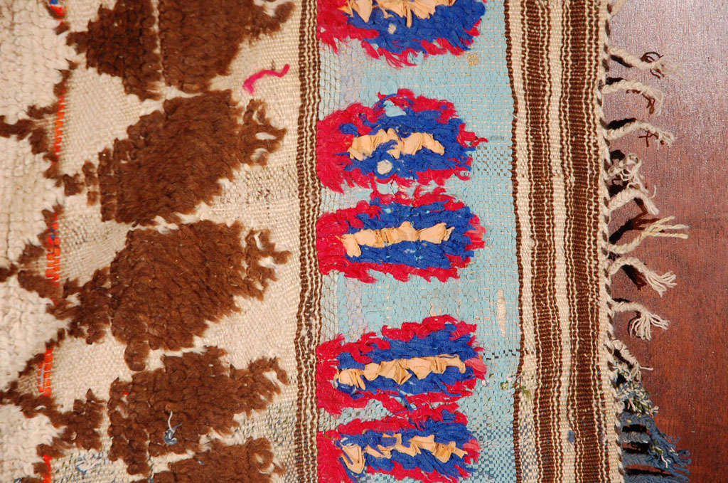 Vintage Moroccan Tribal Rug   For Sale 3