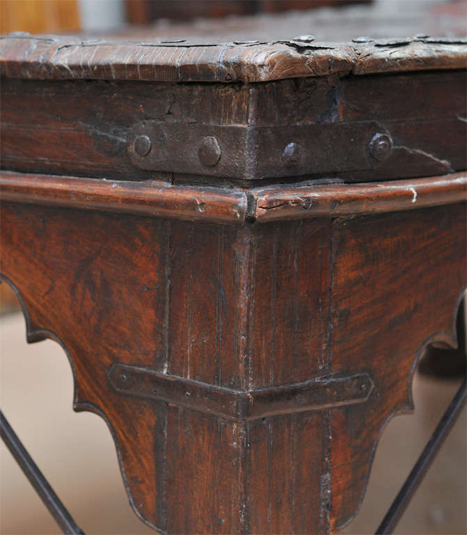 Indian Wood and Iron Table 5