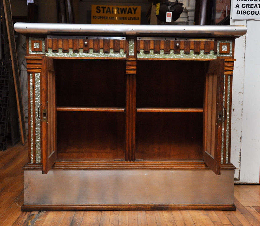 French Art Deco Wet Bar and Side Cabinet 4