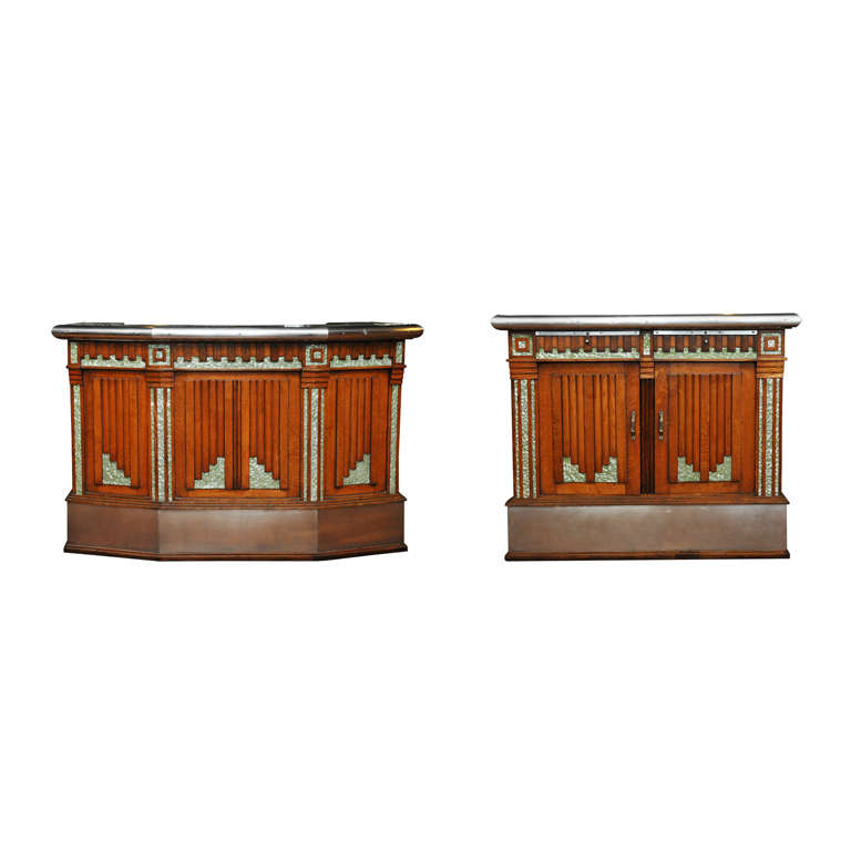 French Art Deco Wet Bar and Side at 1stDibs