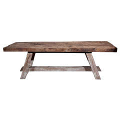 19th c French Farm Table