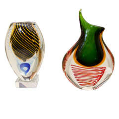 Pair Murano Vases