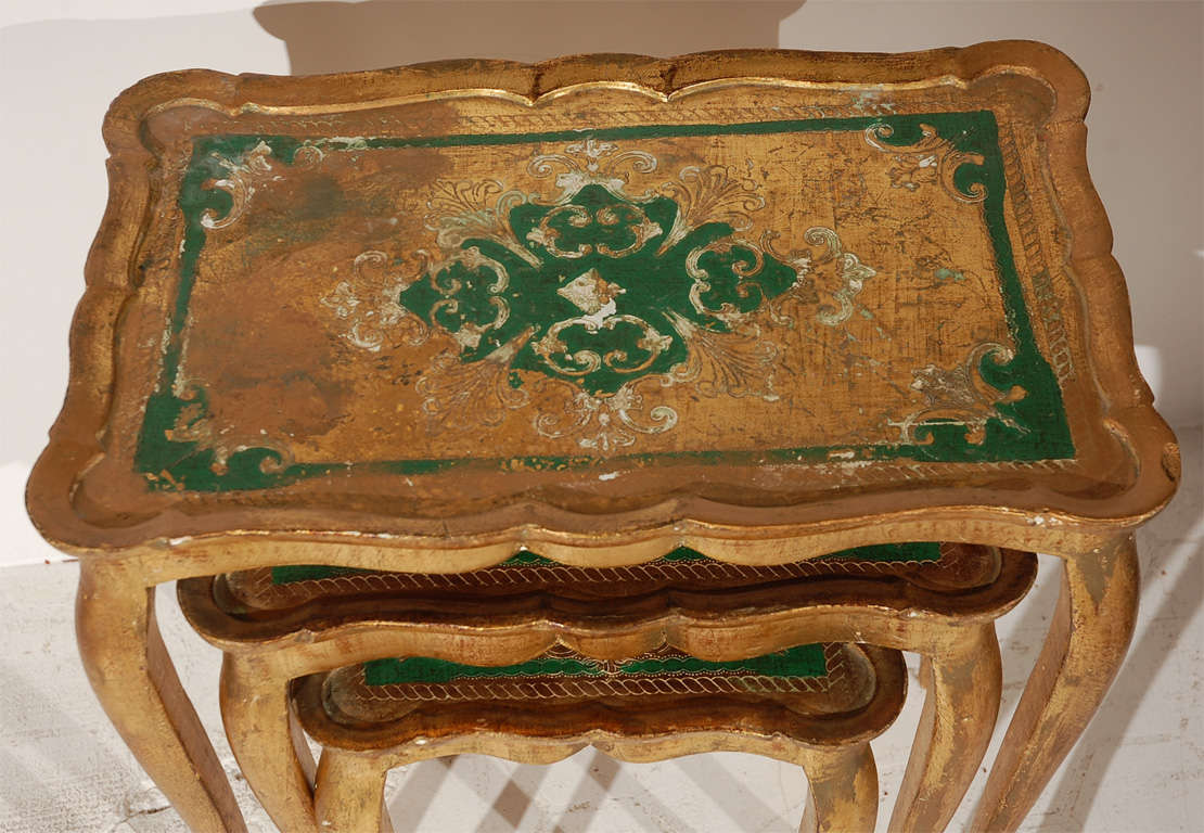 Hand-Painted Set of Venetian Nesting Tables