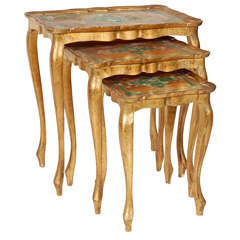 Antique Set of Venetian Nesting Tables