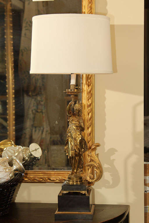 19th century table lamp