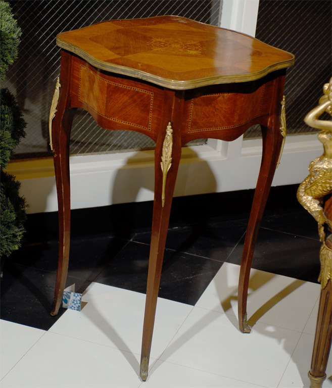 Louis XV/ Louis XVI Transitional Style Side Table 1
