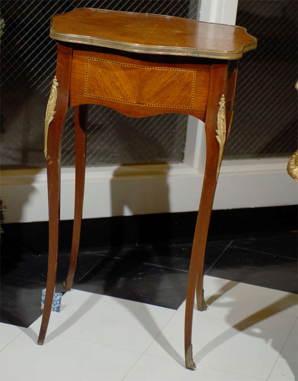 Louis XV/ Louis XVI Transitional Style Side Table 3