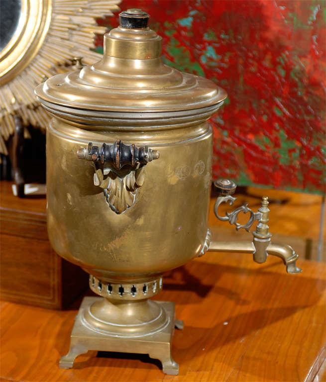 Russian Brass Samovar at 1stDibs brass russian samovar, russian