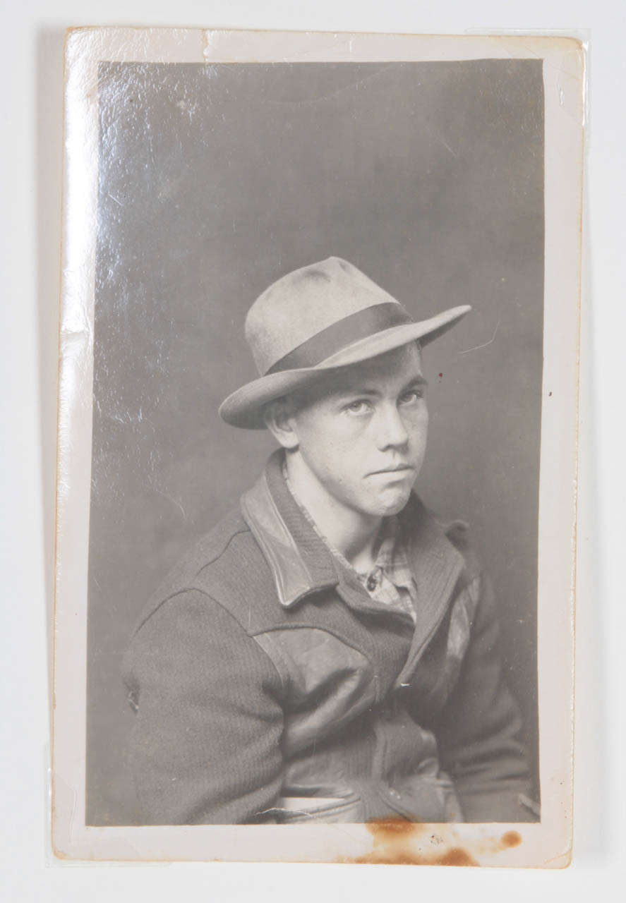 Original Mike Disfarmer Vintage Gelatin Silver Print, Young Man with Hat