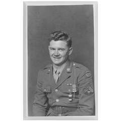 Original Mike Disfarmer Vintage Gelatin Silver Print, Grinning Serviceman