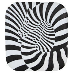 Zebra Porcelain Wall Sculpture by Victor Vasarely for Rosenthal