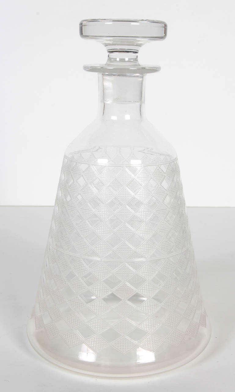 Beautiful Art Deco Baccarat Decanter