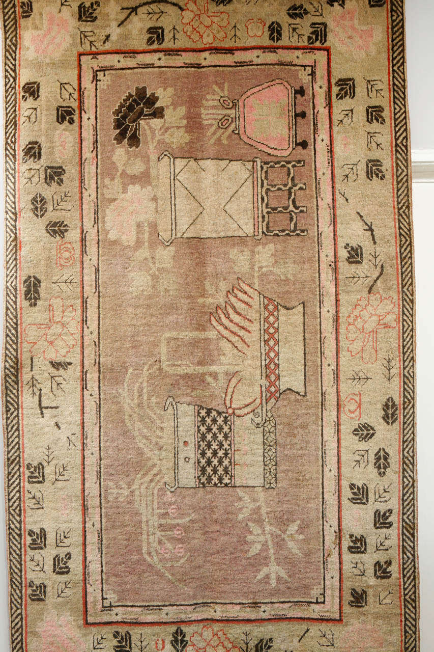 Hand-Knotted Samarkand Rug