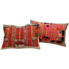 Embroidered Pashtun Afghani Pillows.