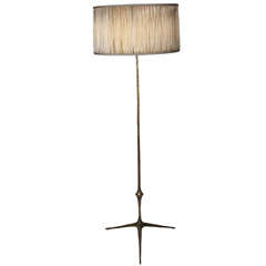 1960's Bronze Floor Lamp By Felix Agostini