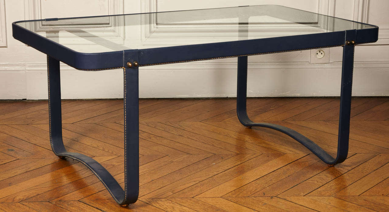 1960's Cocktail Table By Jacques Adnet 2