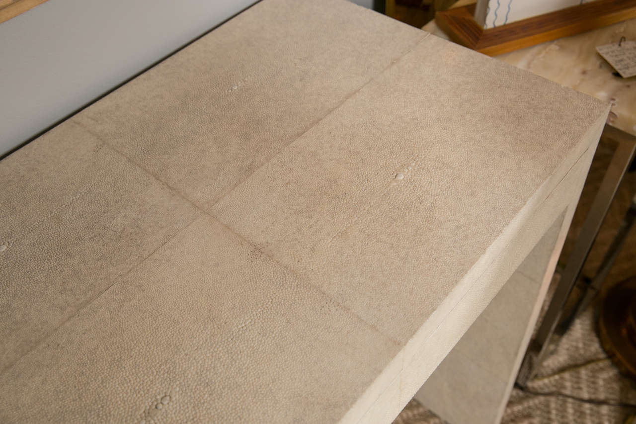 Modern Shagreen Console Table 5