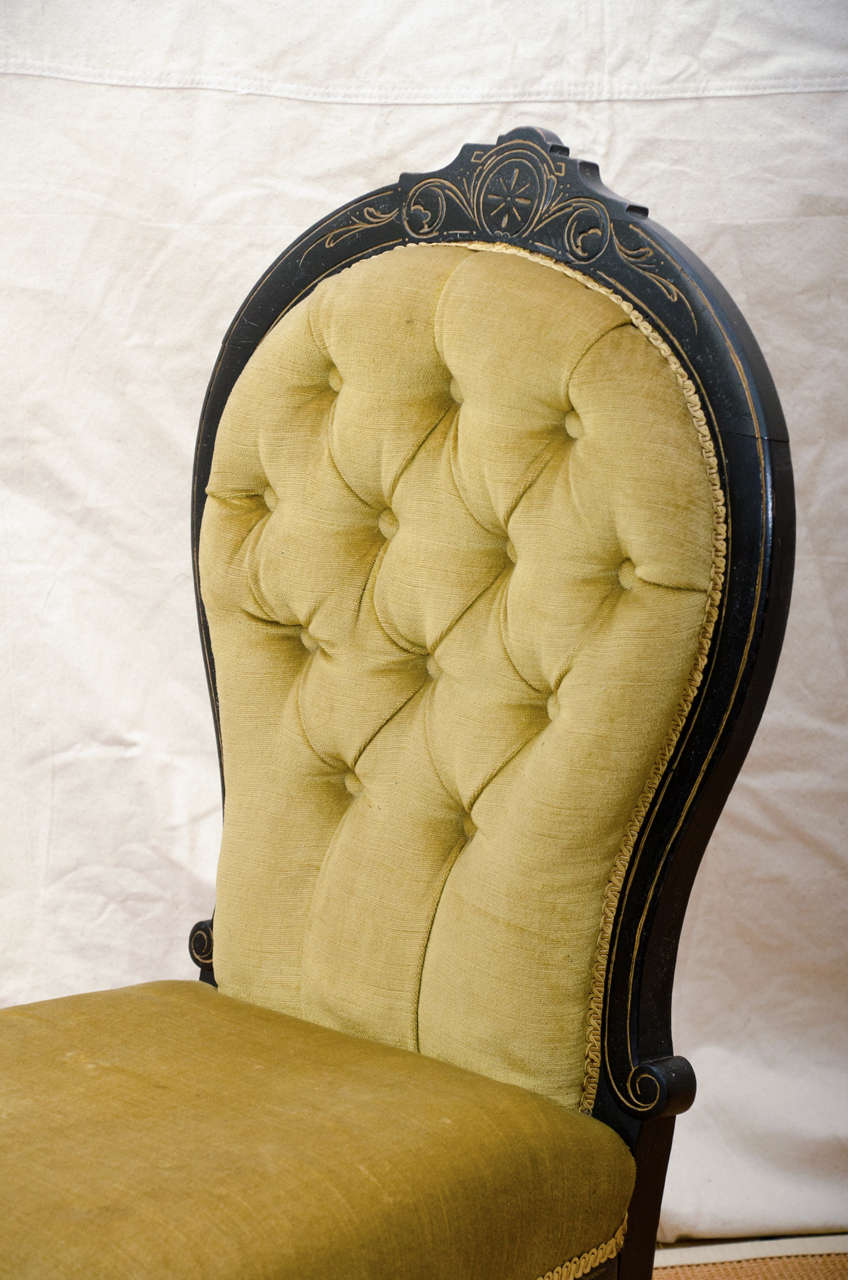 victorian slipper chair