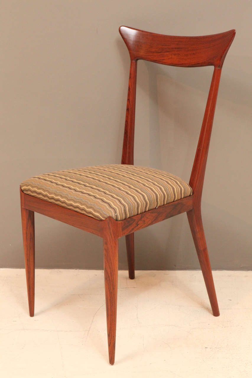 Set of Eight Italian Dining Chairs by Ico Parisi 1