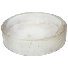 Solid Heavy Frosted Glass Bowl
