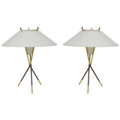 Pair of Table Lamps by Gerald Thurston for Lightolier