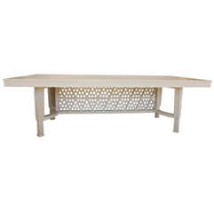 "East Indian" Custom Dining Table by Harry Burger of Hollywood