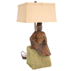 Seated Buddha Table Lamp by William Haines