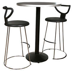 Nobu Tanigawa  Pair of Bar Stools and Table