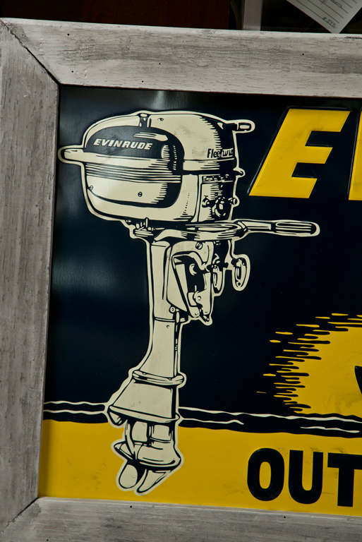 Evinrude Outdoor Motors Advertising Sign 1