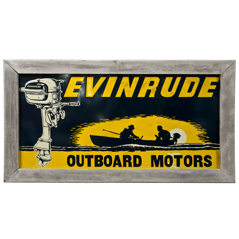 Evinrude Outdoor Motors Advertising Sign