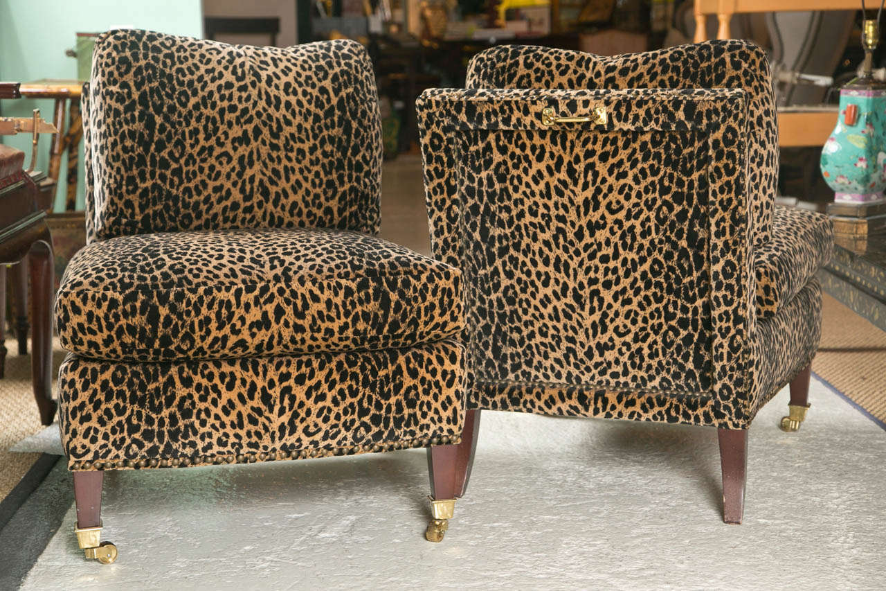 animal print chairs for living room