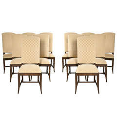 Set of 12 Art Deco Dining Chairs