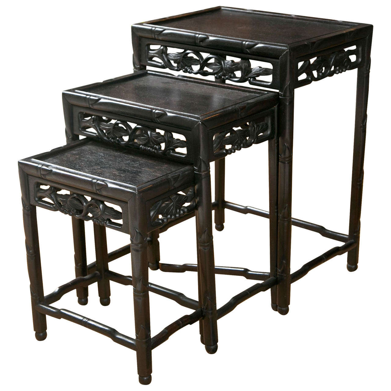 19th Century Chinese Carved Nesting Tables at 1stDibs chinese