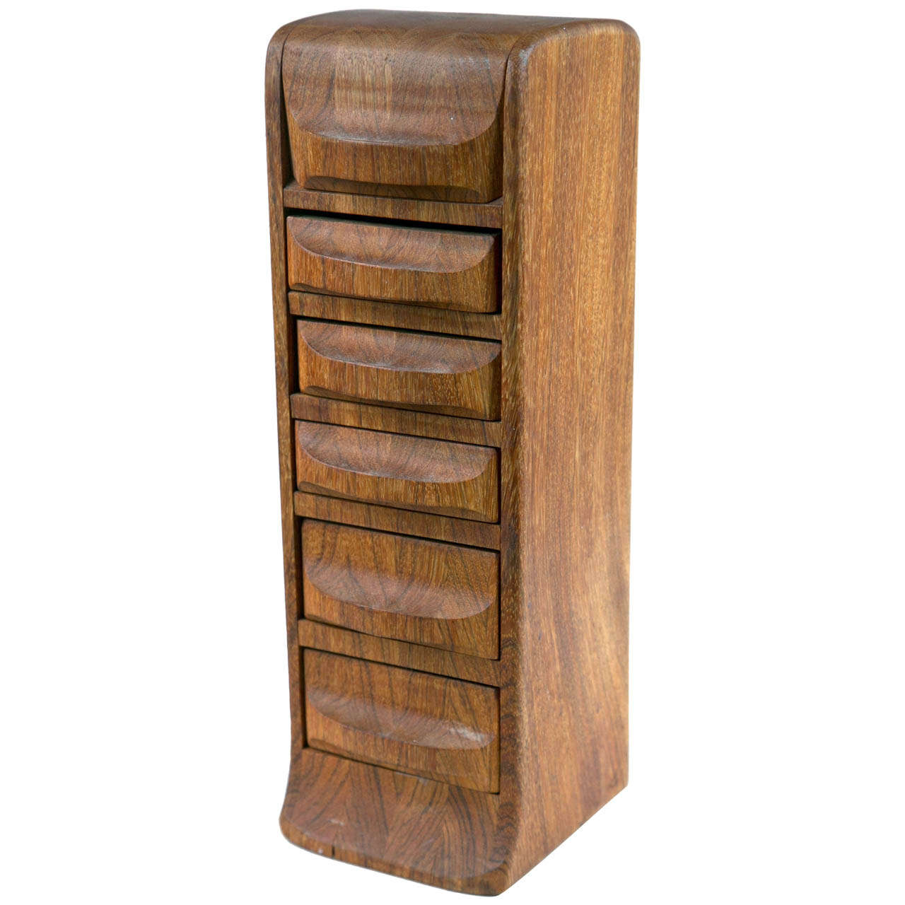 Mid Century MultiDrawer Wood Organizer at 1stDibs