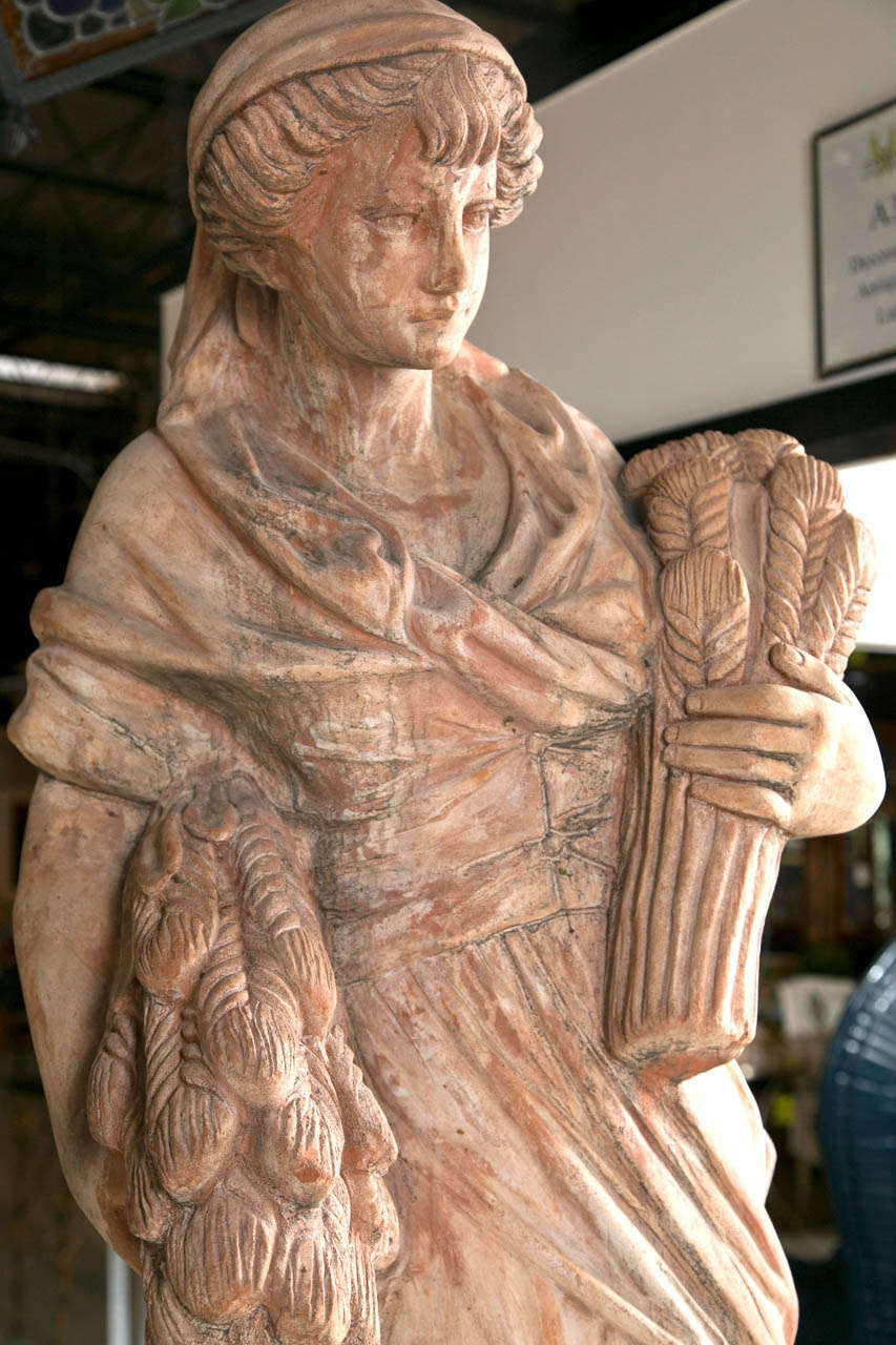 20th Century Terracotta Statue For Sale at 1stDibs