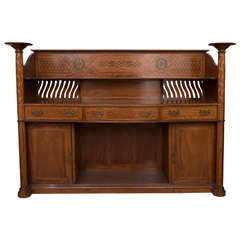 George Jack for Morris and co inlaid mahogany sideboard, England circa 1887