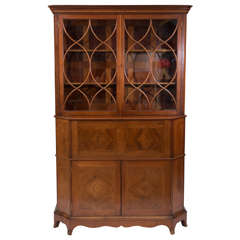 George Jack for Morris and co mahogany secretaire cabinet, England circa 1895