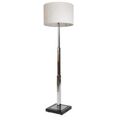 A French Art Deco Chrome Standard Light.