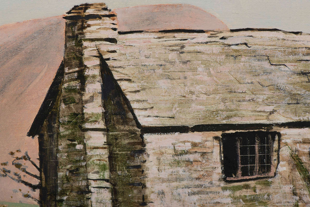 British Peter Brook painting oil on canvas 