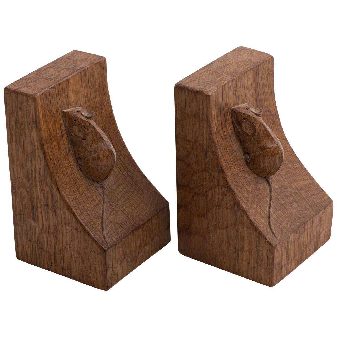 A Pair of Robert  "Mouseman" Thompson Bookends