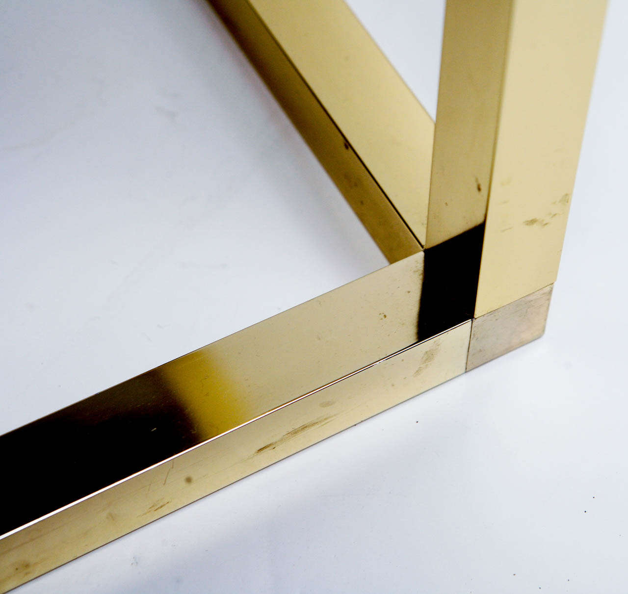 1960's Brass Square Side Tables 1