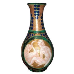 Vintage 1930's Ceramic Vase by Edouard Cazaux