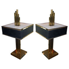 Two Spectacular Large 1978 lamps by Roger Thibier