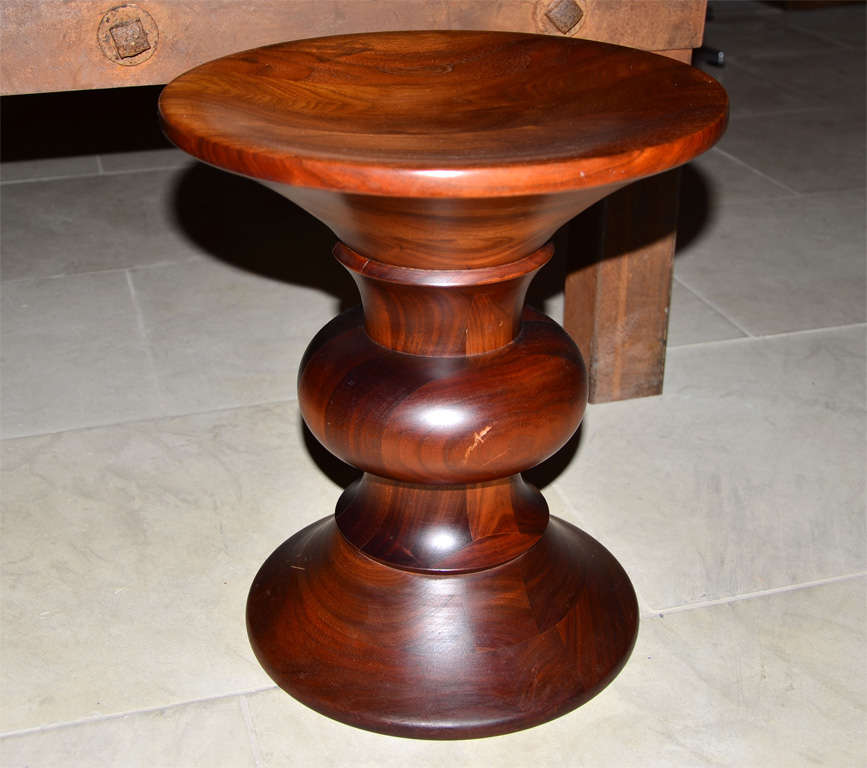 Walnut Set of Three Time Life Stools For Sale