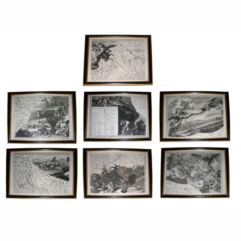 Seven End of 17th Century German Prints For Sale