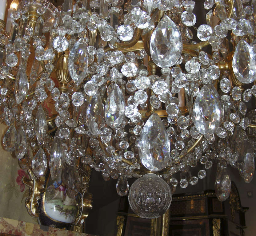 Exceptional 19th Century Signed Baccarat Crystal Chandelier For Sale 2